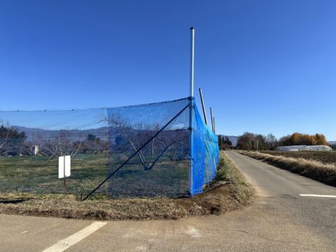 防風ネット改修工事②