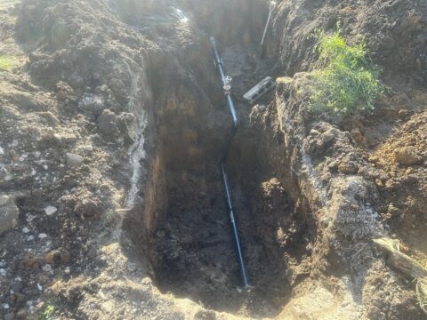 緊急畑灌修理工事